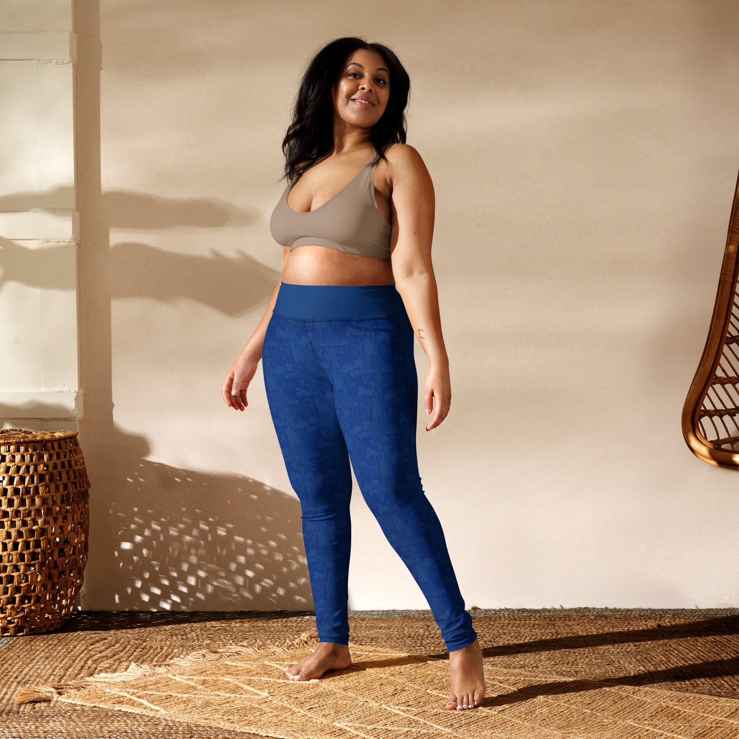 The Tower Tarot Card Yoga Leggings