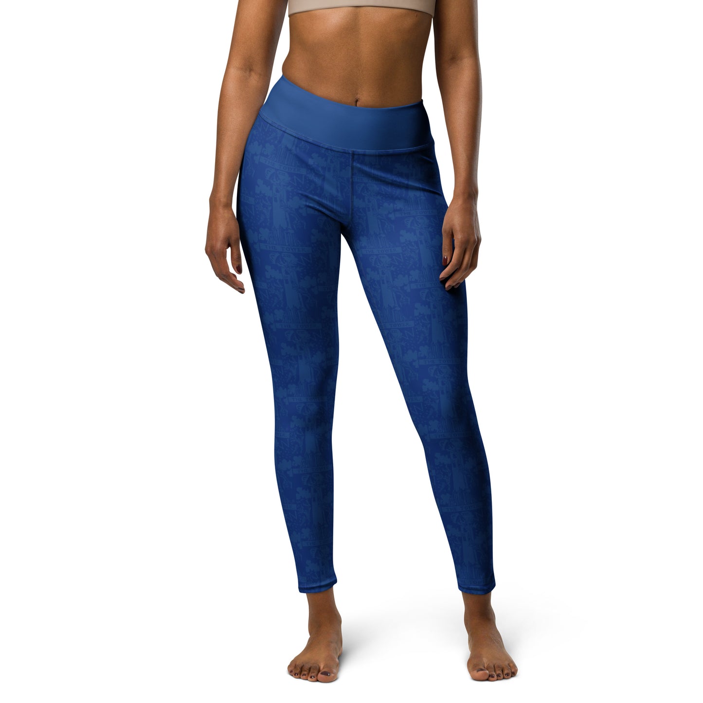 The Tower Tarot Card Yoga Leggings