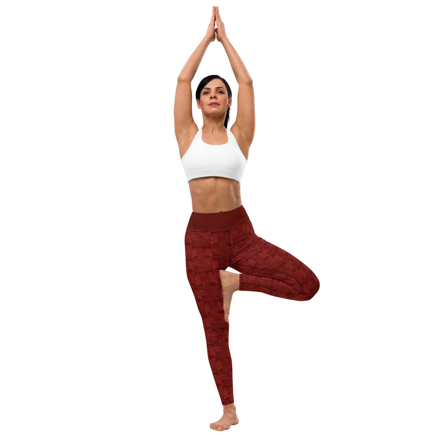 Temperance Tarot Card Yoga Leggings