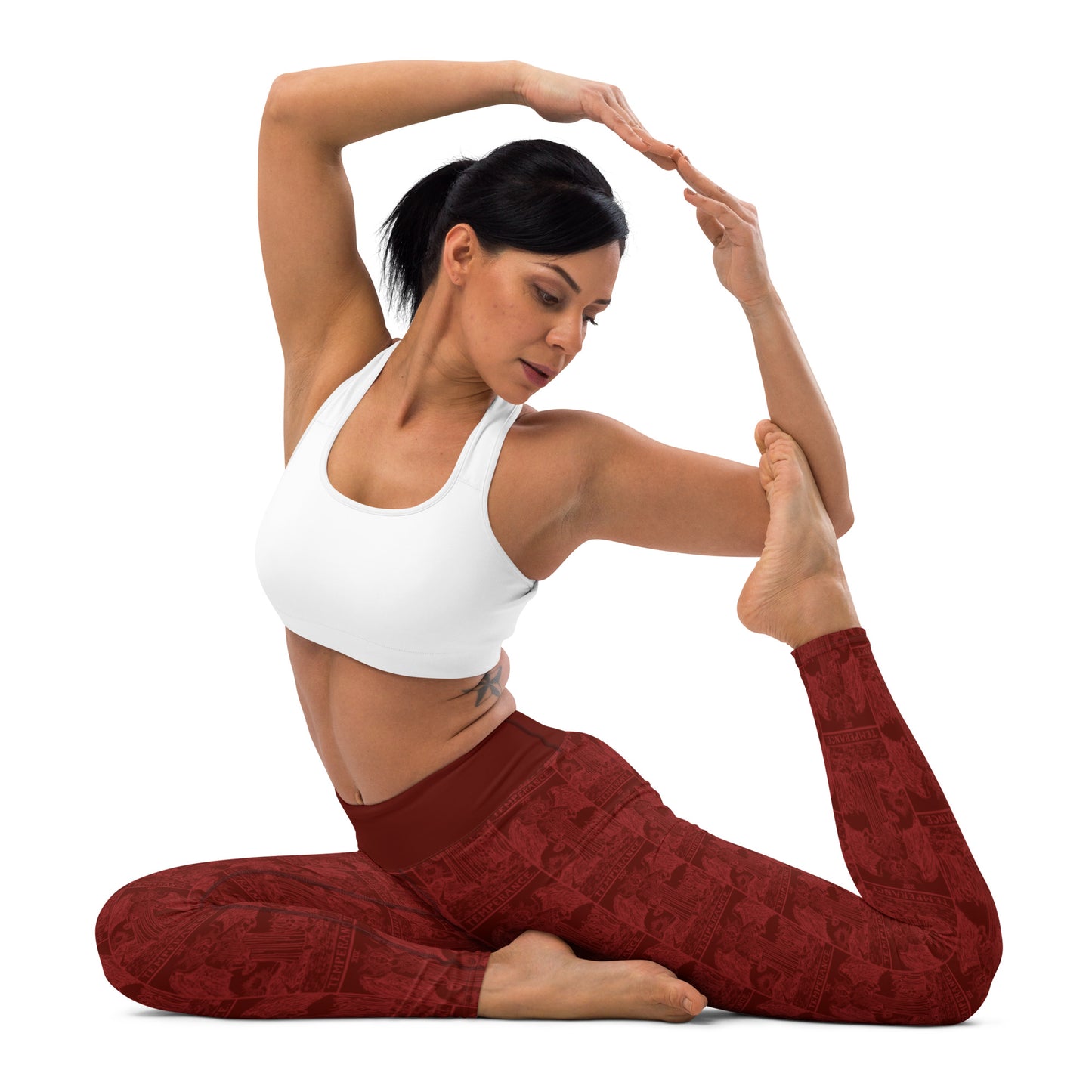 Temperance Tarot Card Yoga Leggings