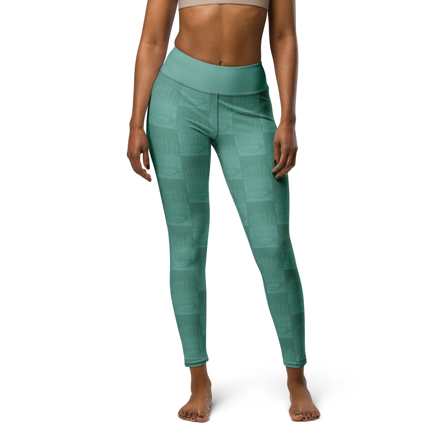 The Ten of Swords Card Yoga Leggings