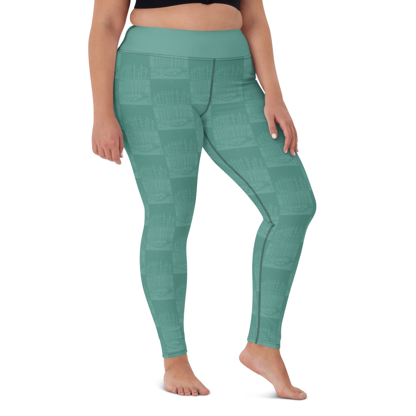 The Ten of Swords Card Yoga Leggings