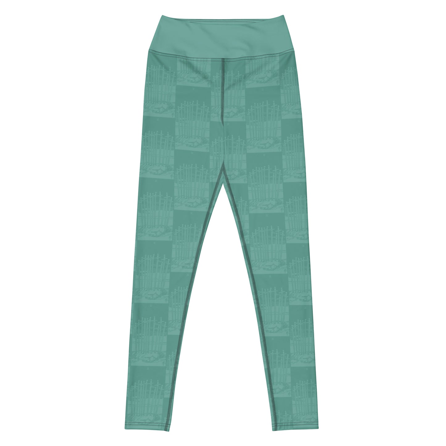 The Ten of Swords Card Yoga Leggings