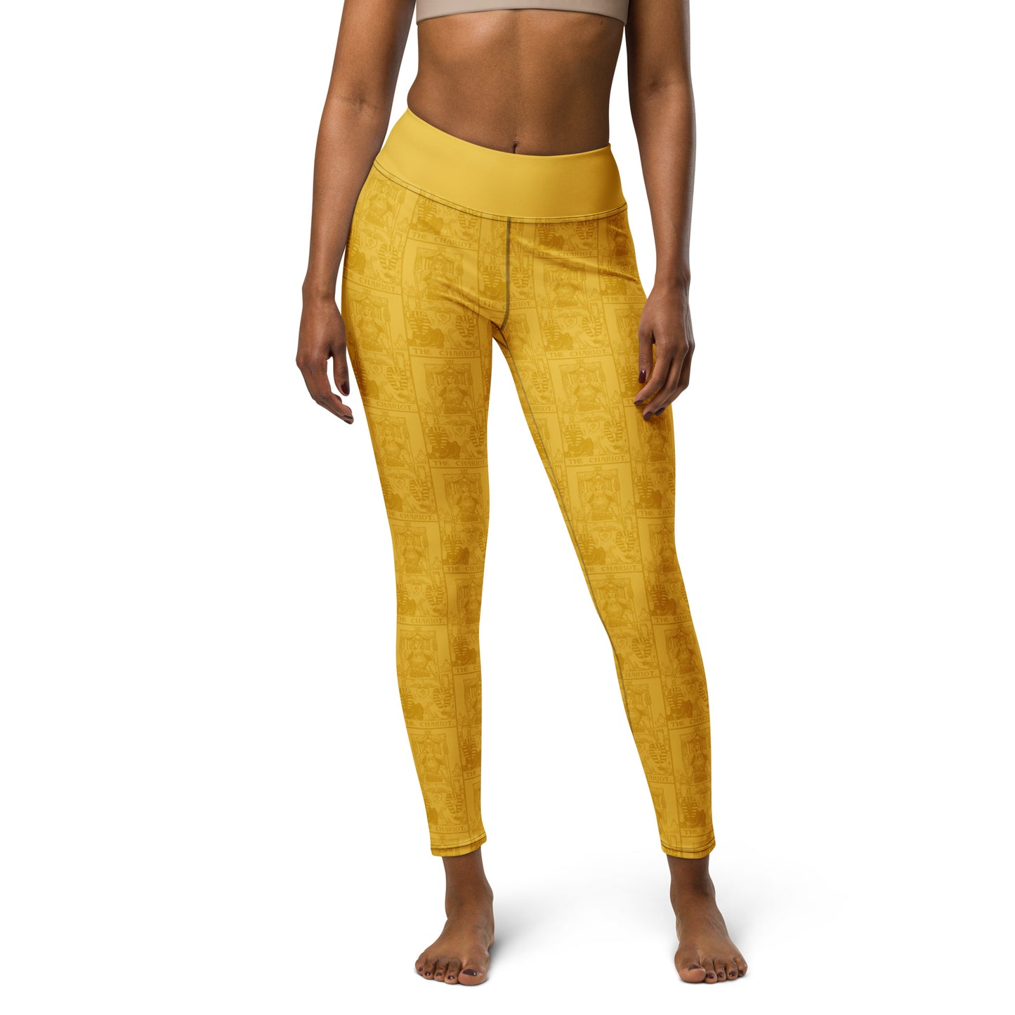 The Chariot Tarot Card Yoga Leggings