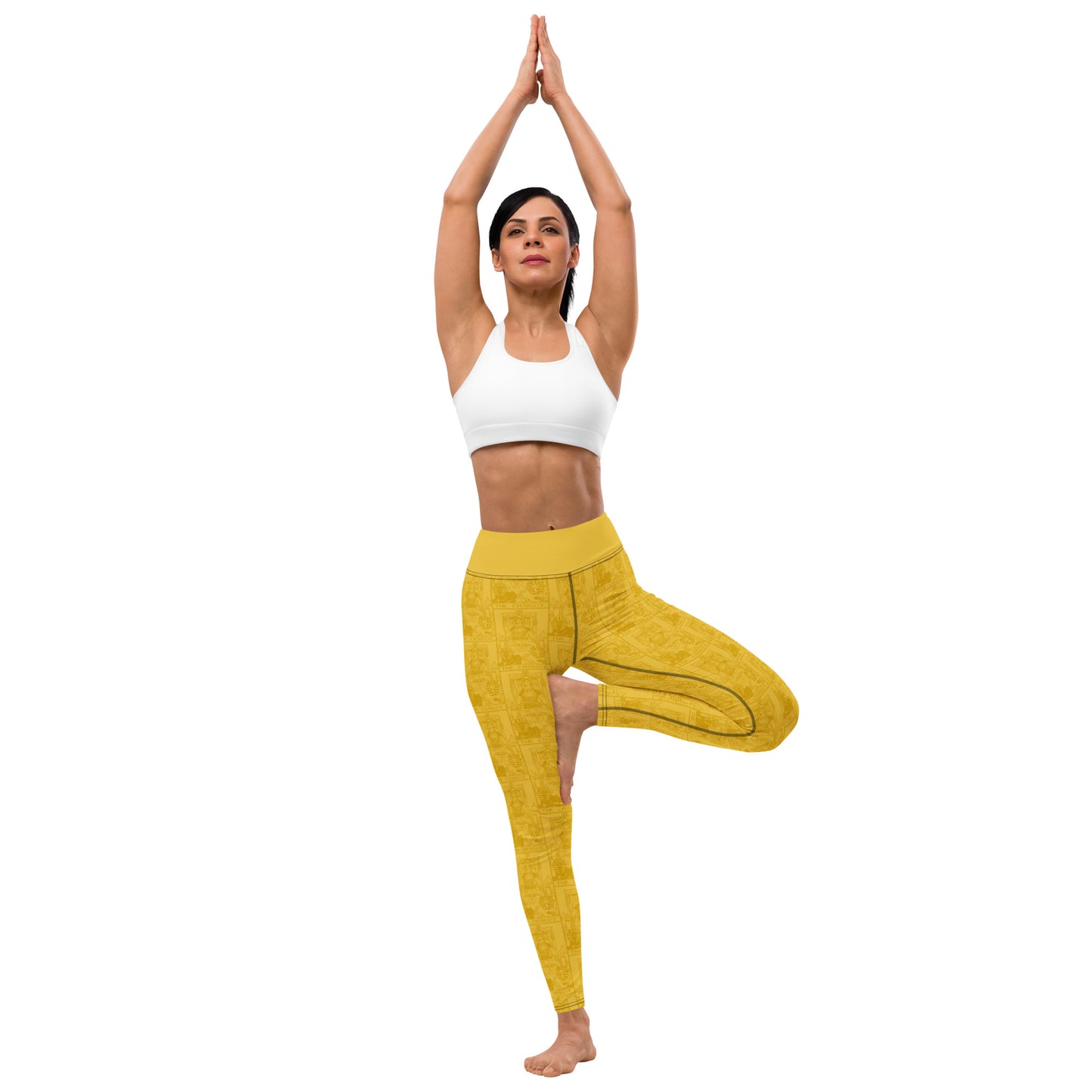 The Chariot Tarot Card Yoga Leggings