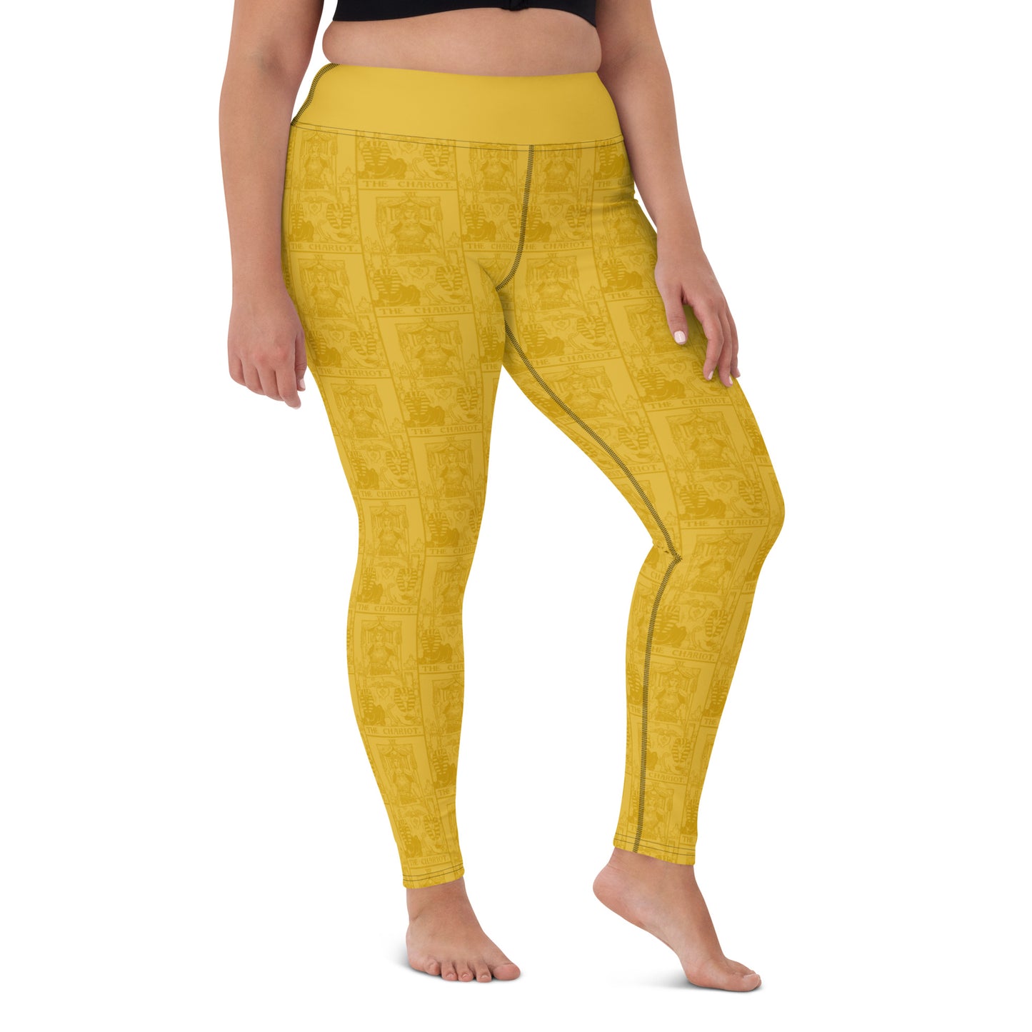The Chariot Tarot Card Yoga Leggings