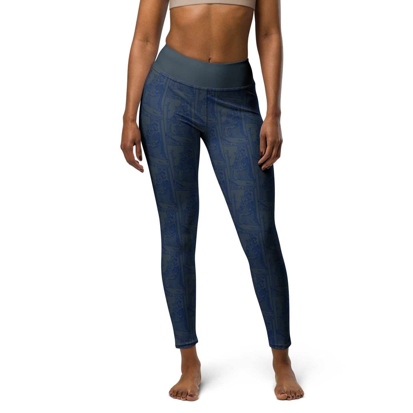 King of Wands Tarot Card Yoga Leggings