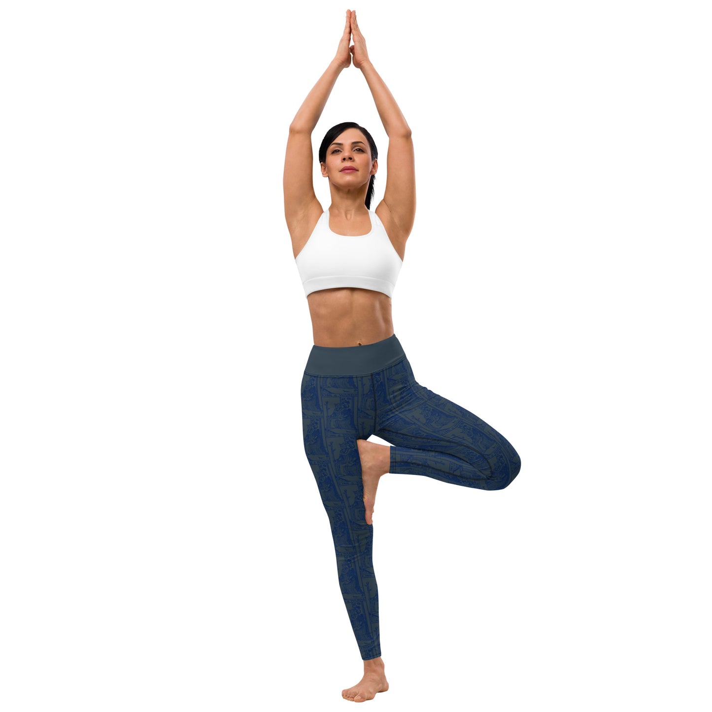 King of Wands Tarot Card Yoga Leggings
