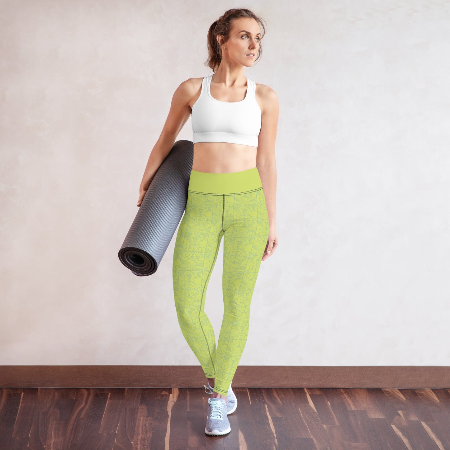 The Wheel of Fortune Card Yoga Leggings