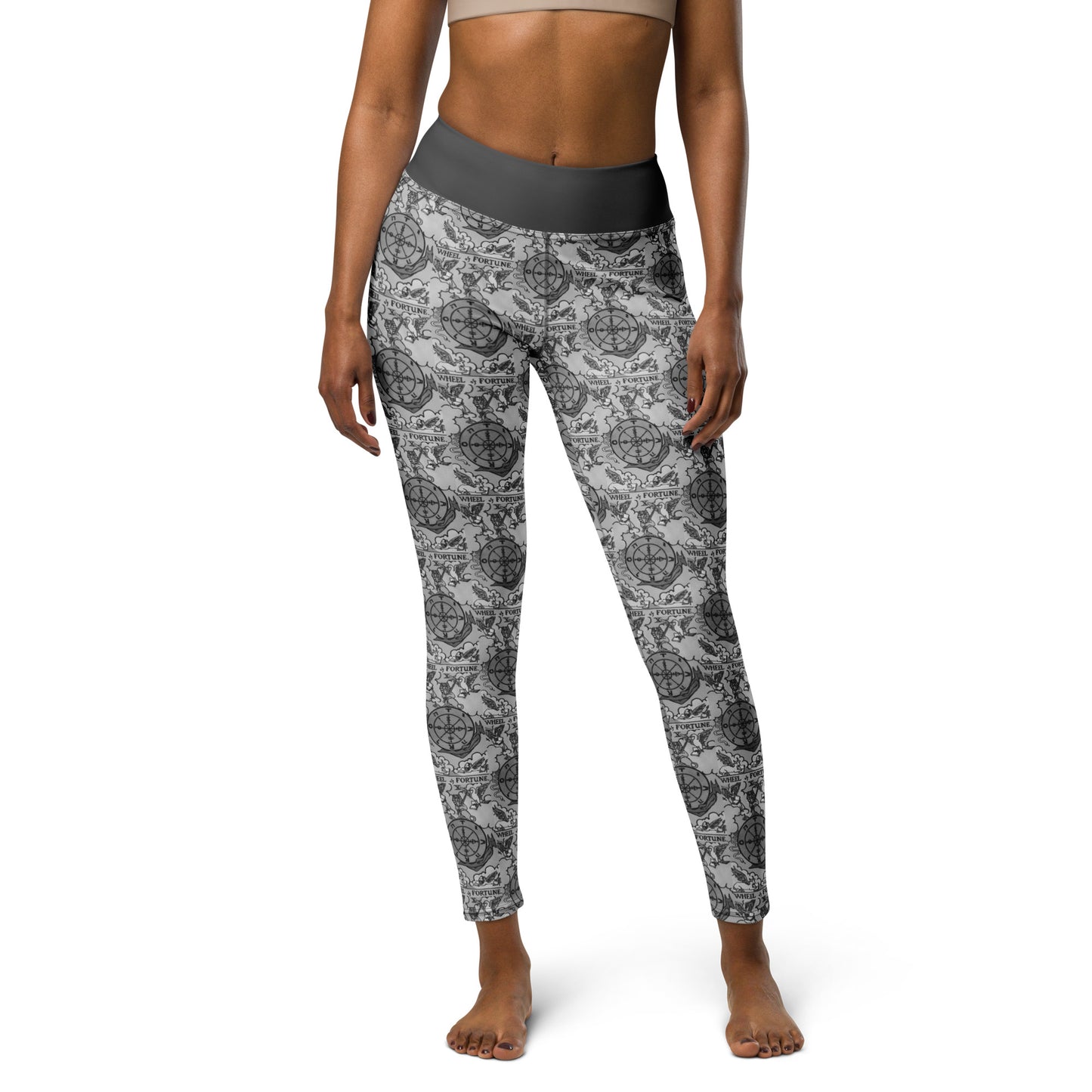 The Wheel of Fortune Card Yoga Leggings