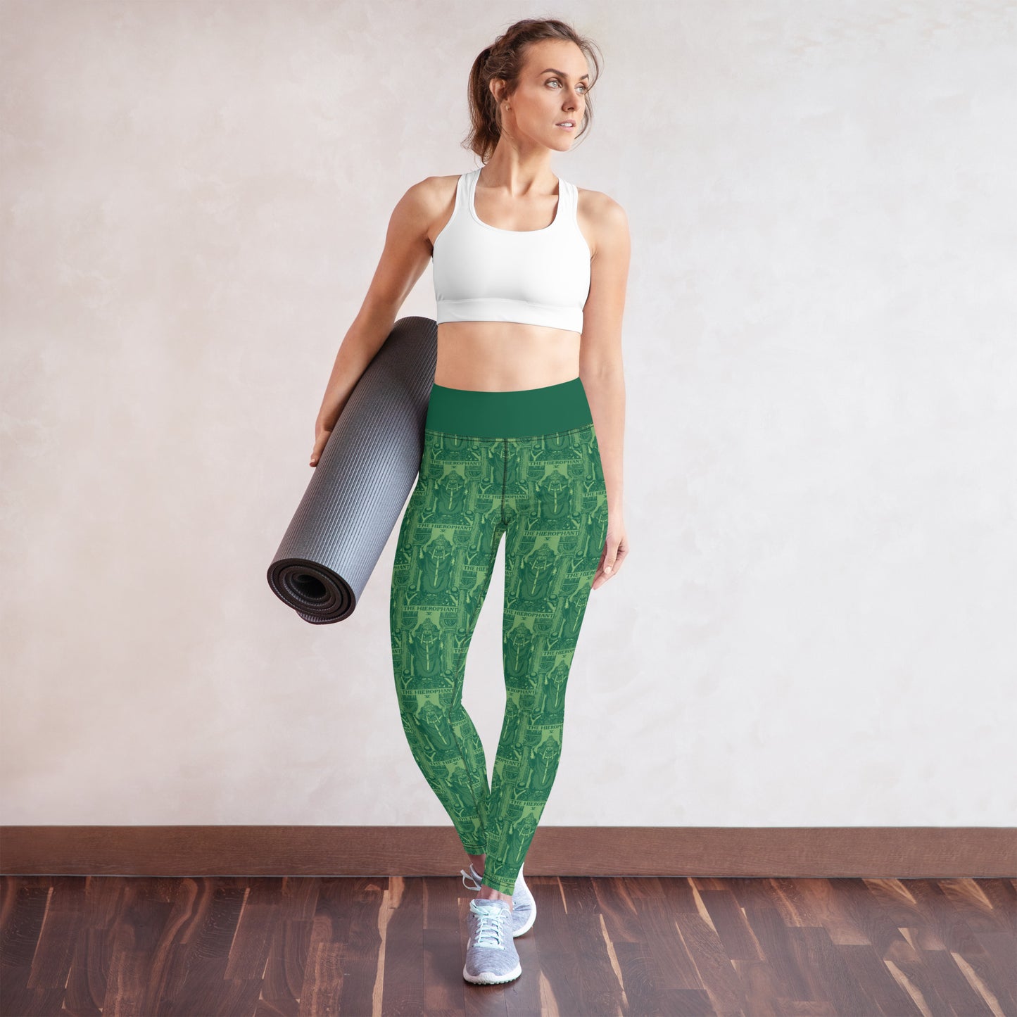 Hierophant Tarot Card Yoga Leggings