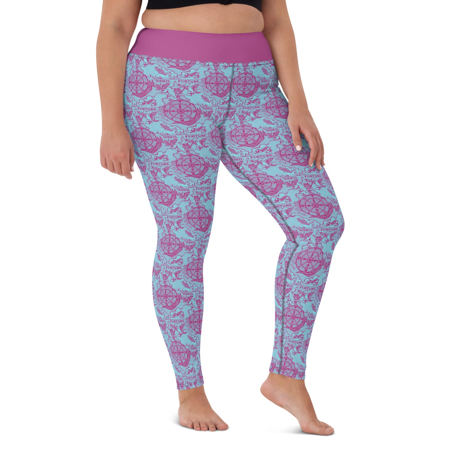Wheel of Fortune Tarot Card Yoga Leggings
