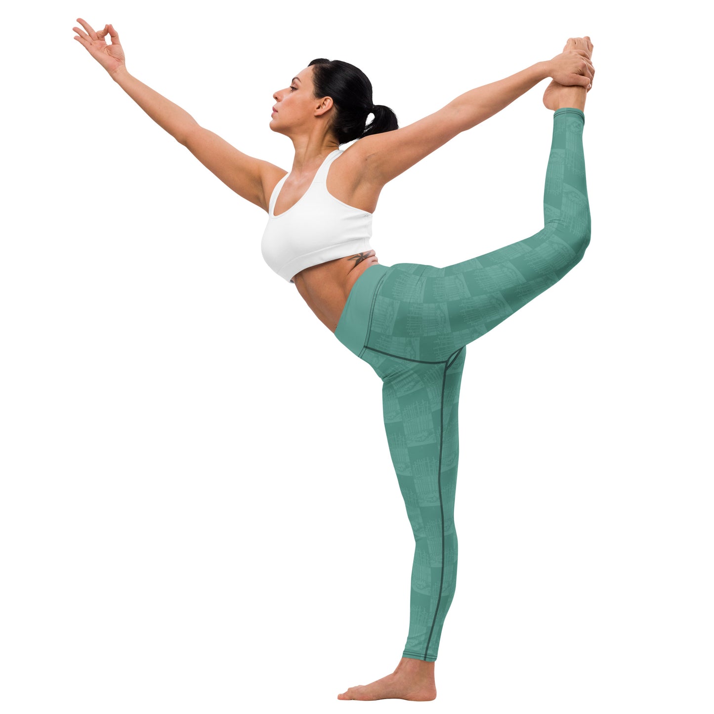 The Ten of Swords Card Yoga Leggings