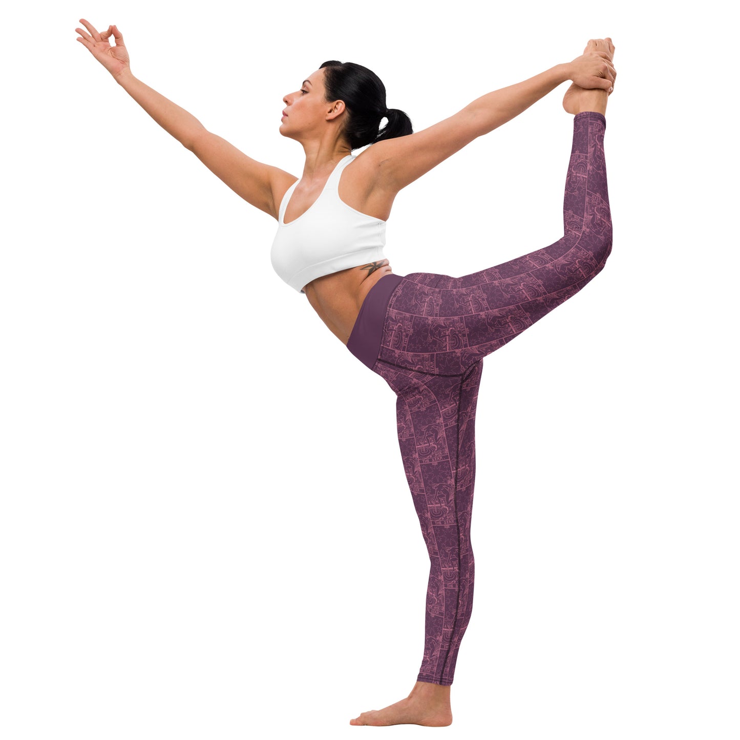 The Star Tarot Card Yoga Leggings #2