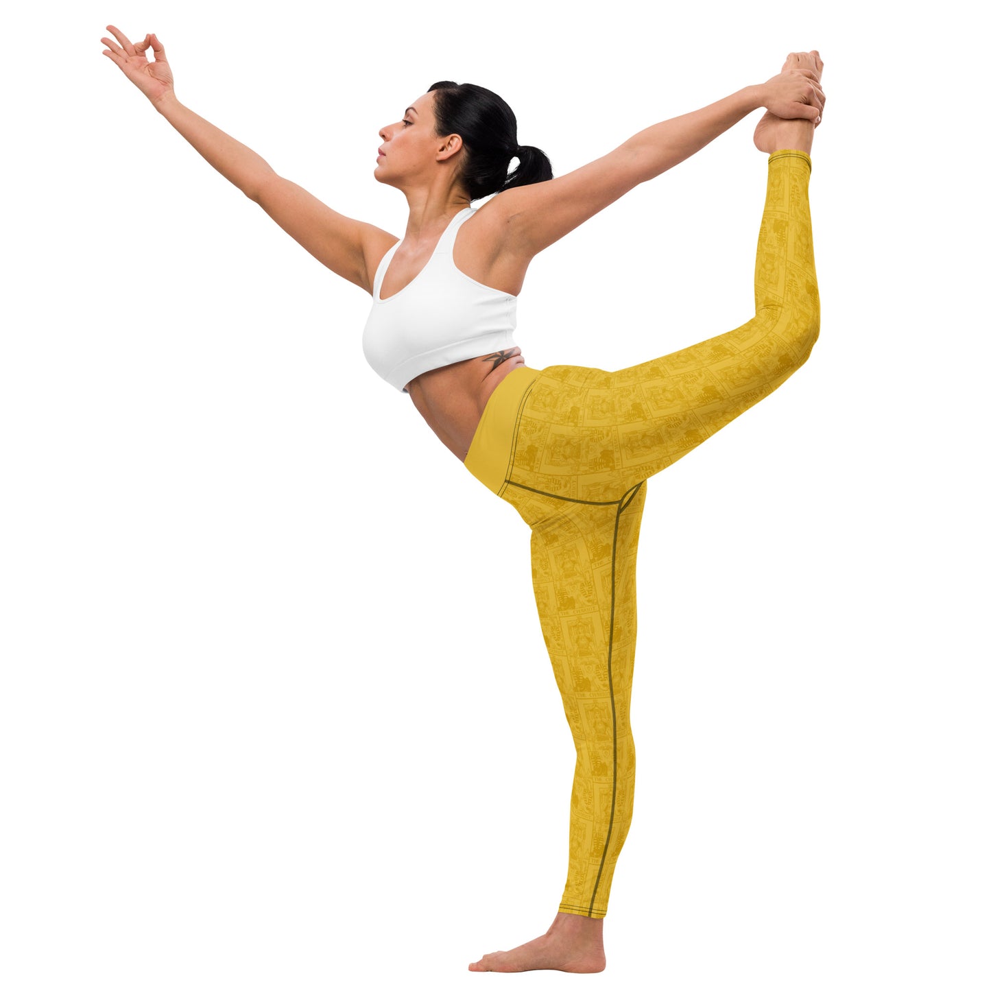The Chariot Tarot Card Yoga Leggings