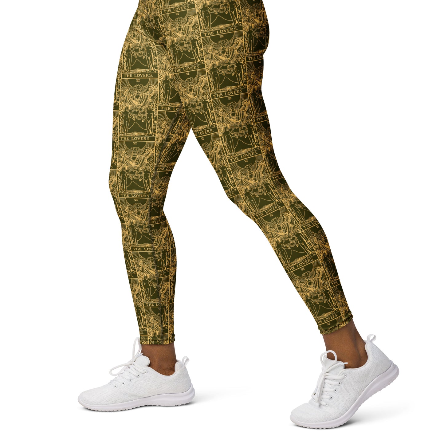 The Lovers Tarot Card Yoga Leggings