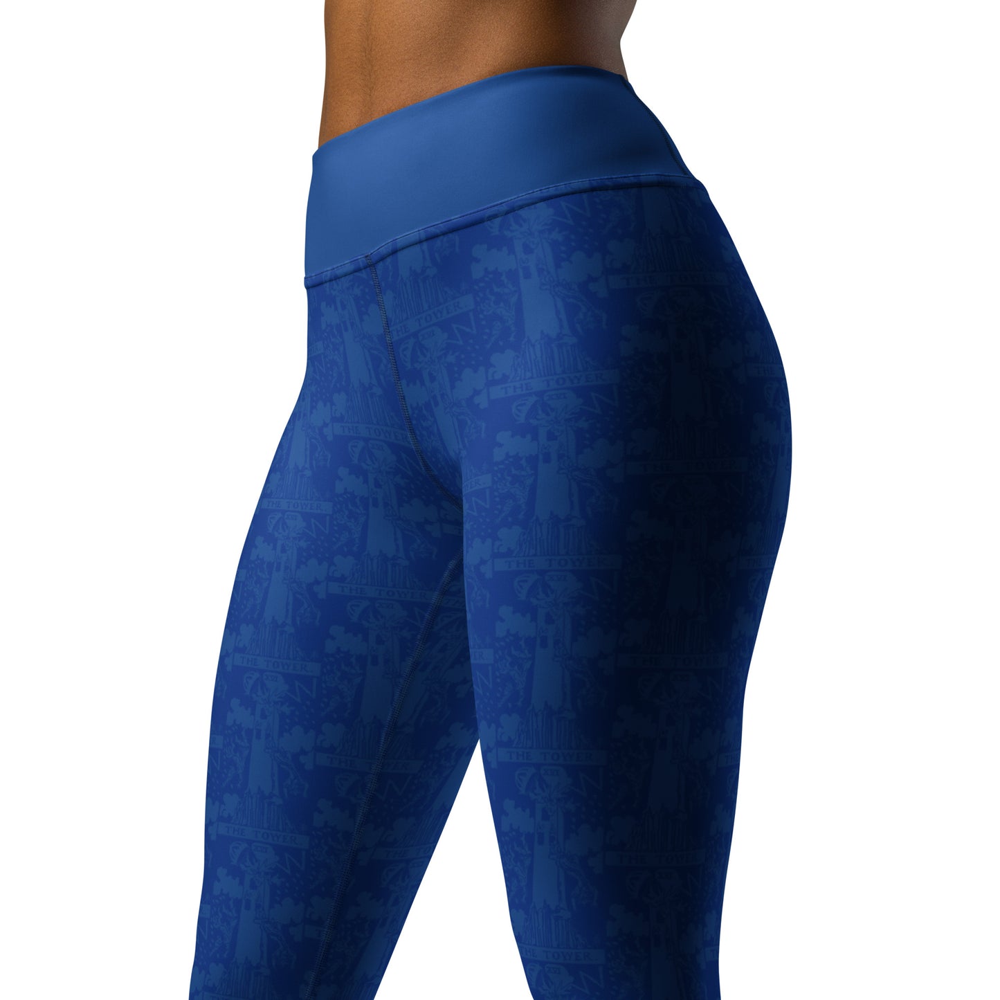 The Tower Tarot Card Yoga Leggings