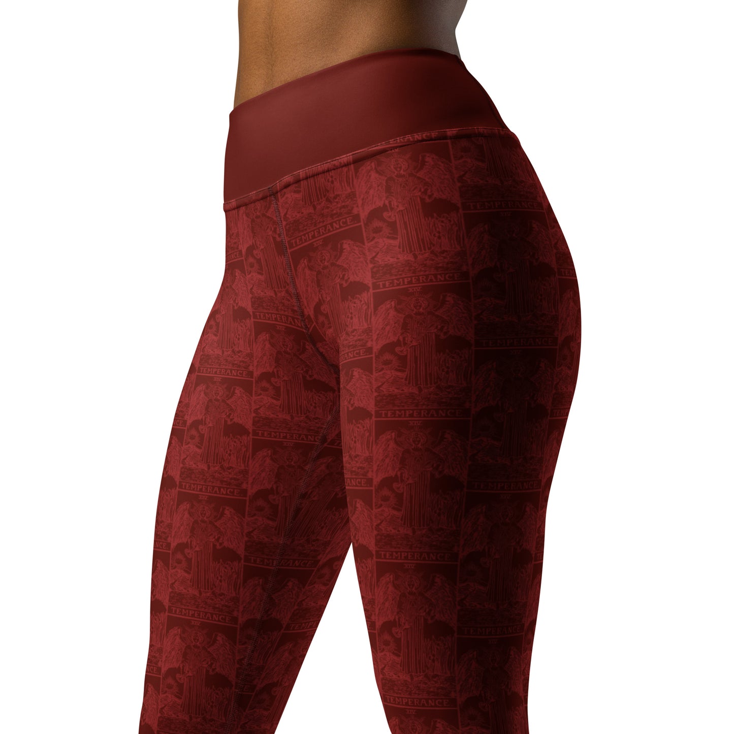 Temperance Tarot Card Yoga Leggings