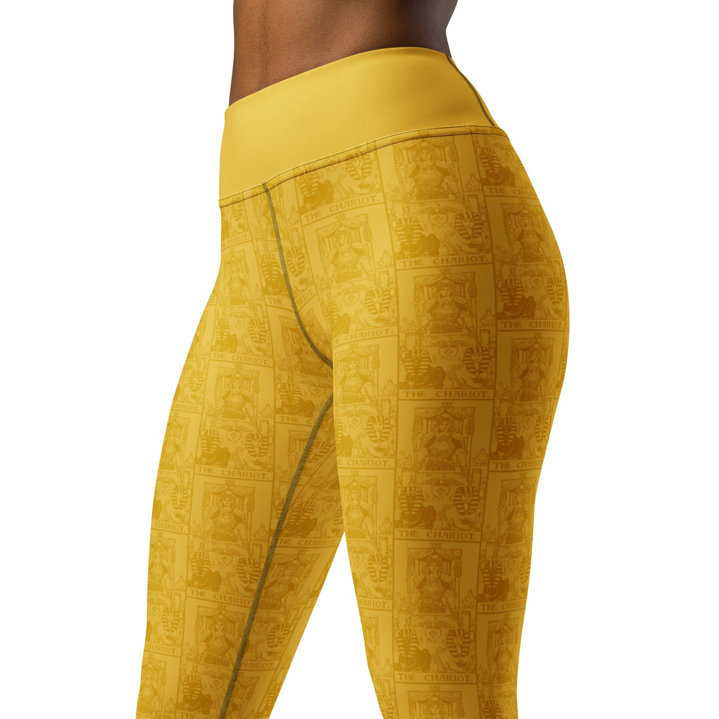 The Chariot Tarot Card Yoga Leggings