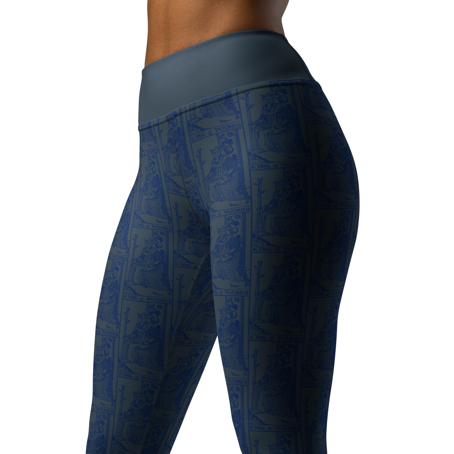King of Wands Tarot Card Yoga Leggings
