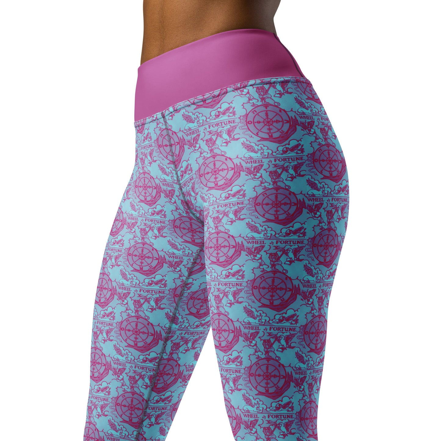 Wheel of Fortune Tarot Card Yoga Leggings