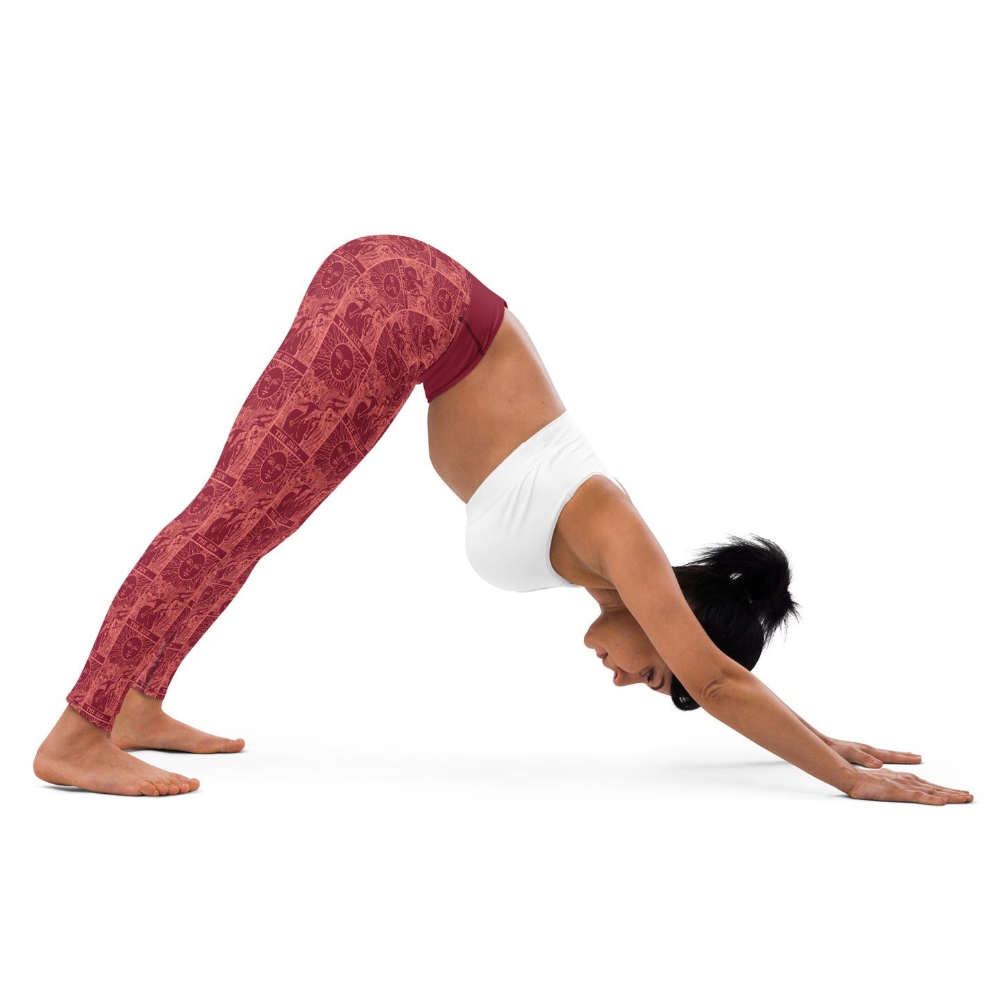 The Sun Tarot Card Yoga Leggings