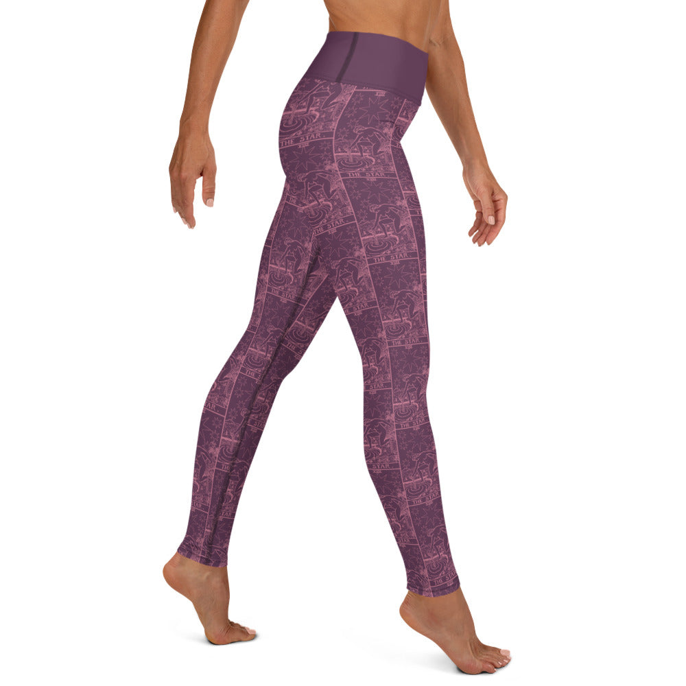 The Star Tarot Card Yoga Leggings #2
