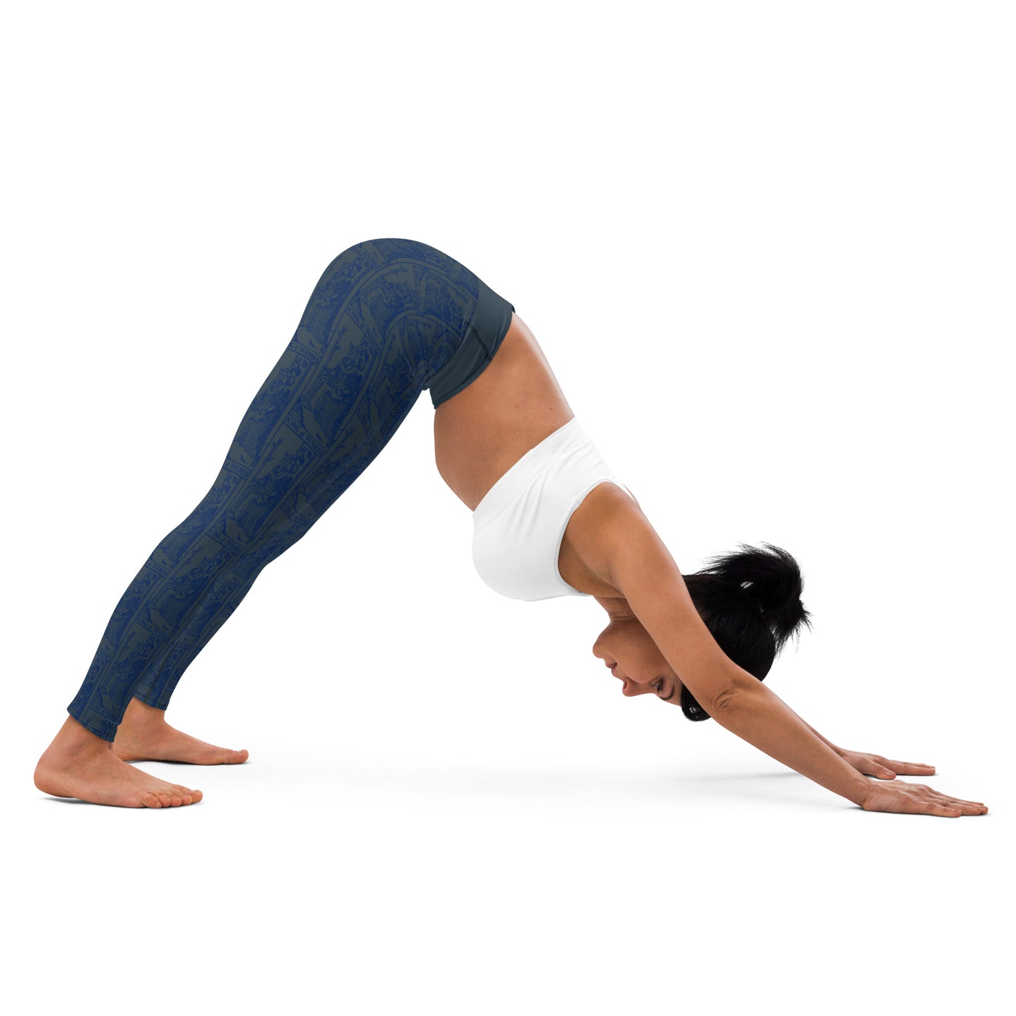 King of Wands Tarot Card Yoga Leggings