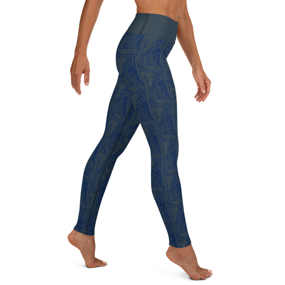 King of Wands Tarot Card Yoga Leggings