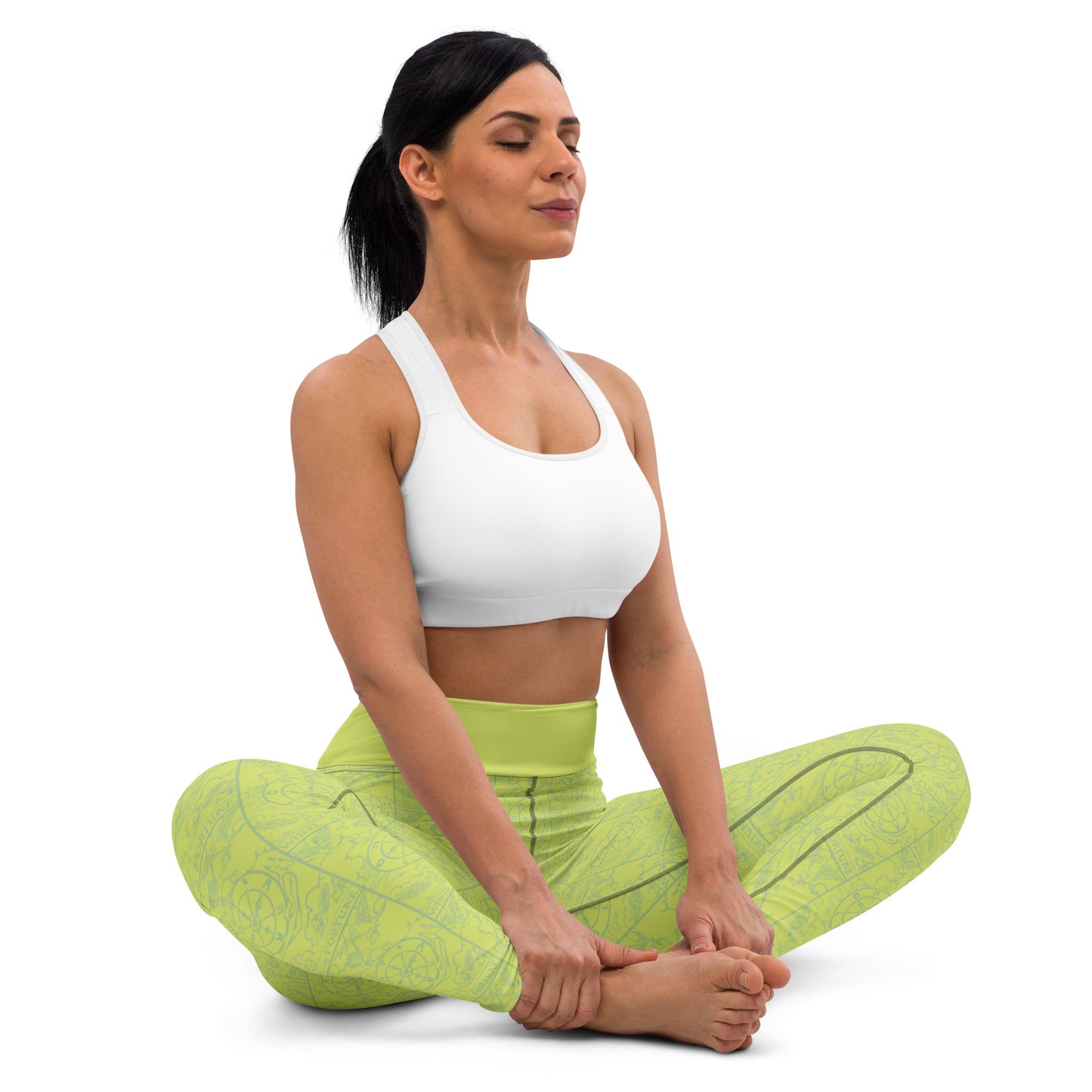 The Wheel of Fortune Card Yoga Leggings