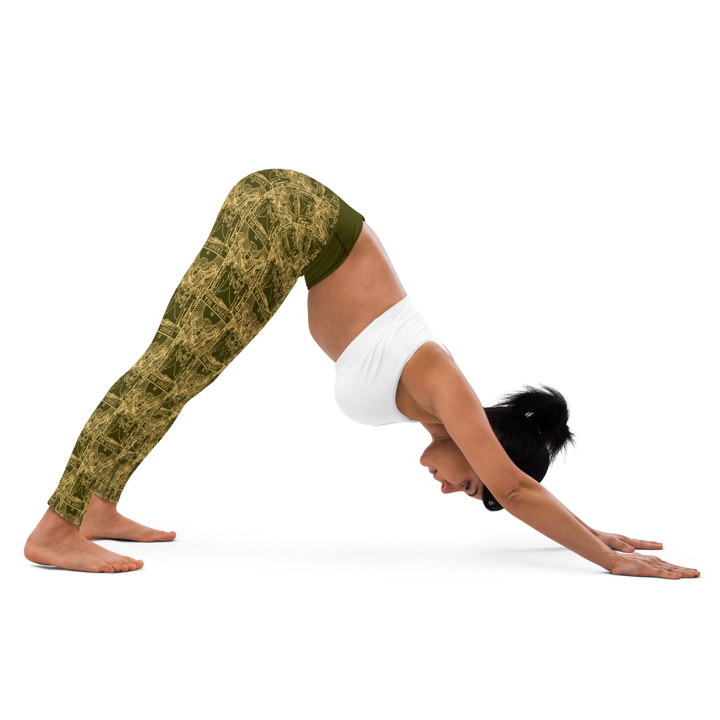 The Lovers Tarot Card Yoga Leggings