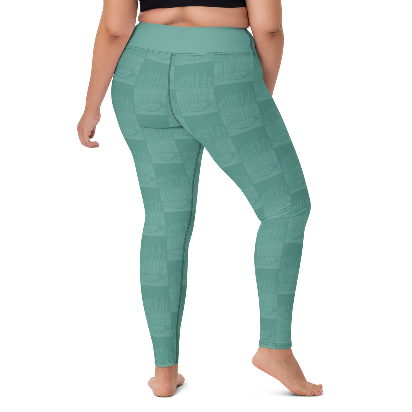 The Ten of Swords Card Yoga Leggings