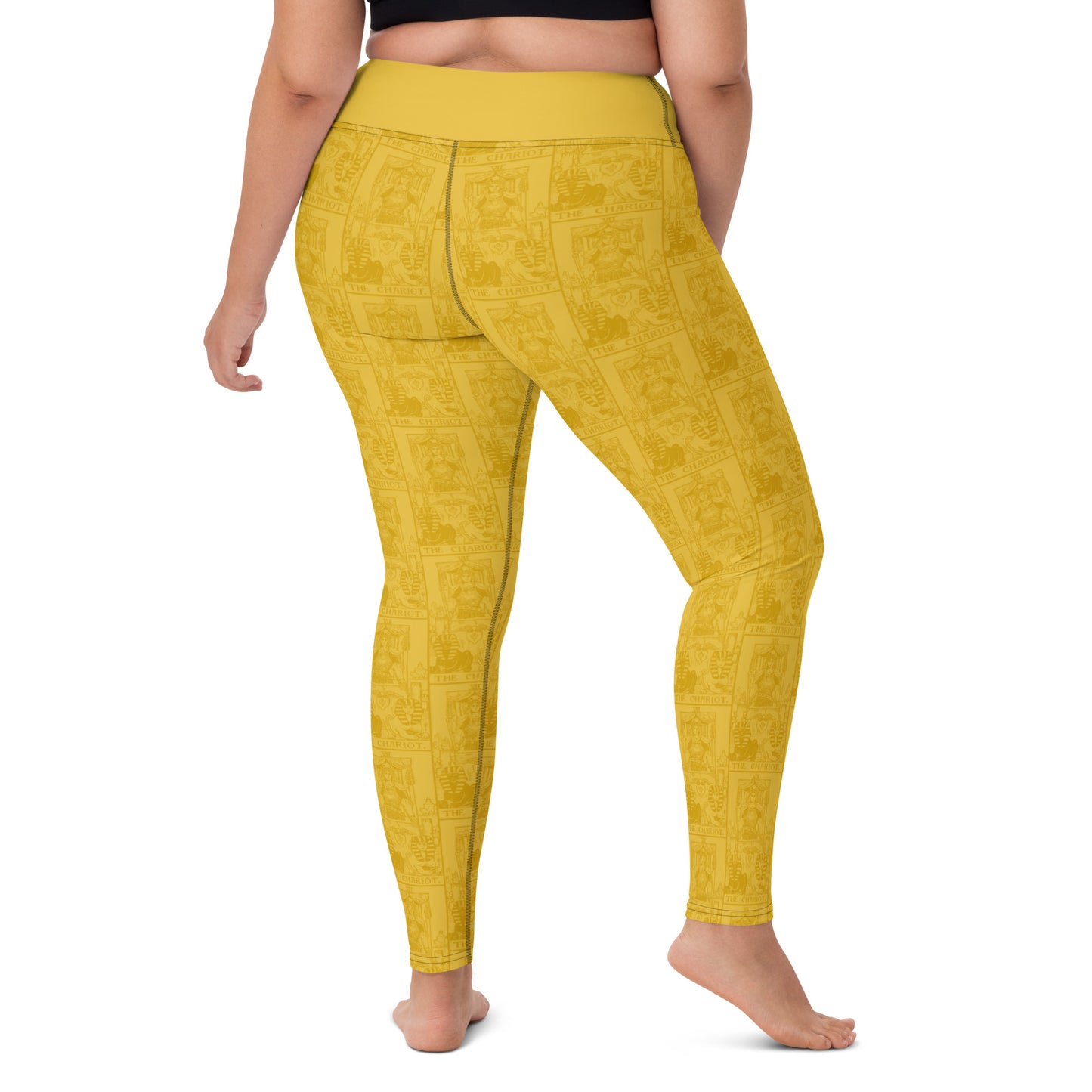 The Chariot Tarot Card Yoga Leggings