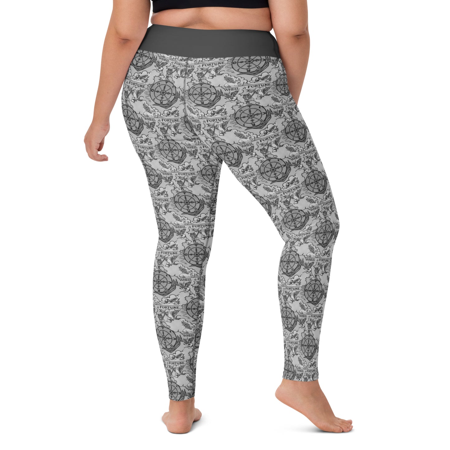 The Wheel of Fortune Card Yoga Leggings