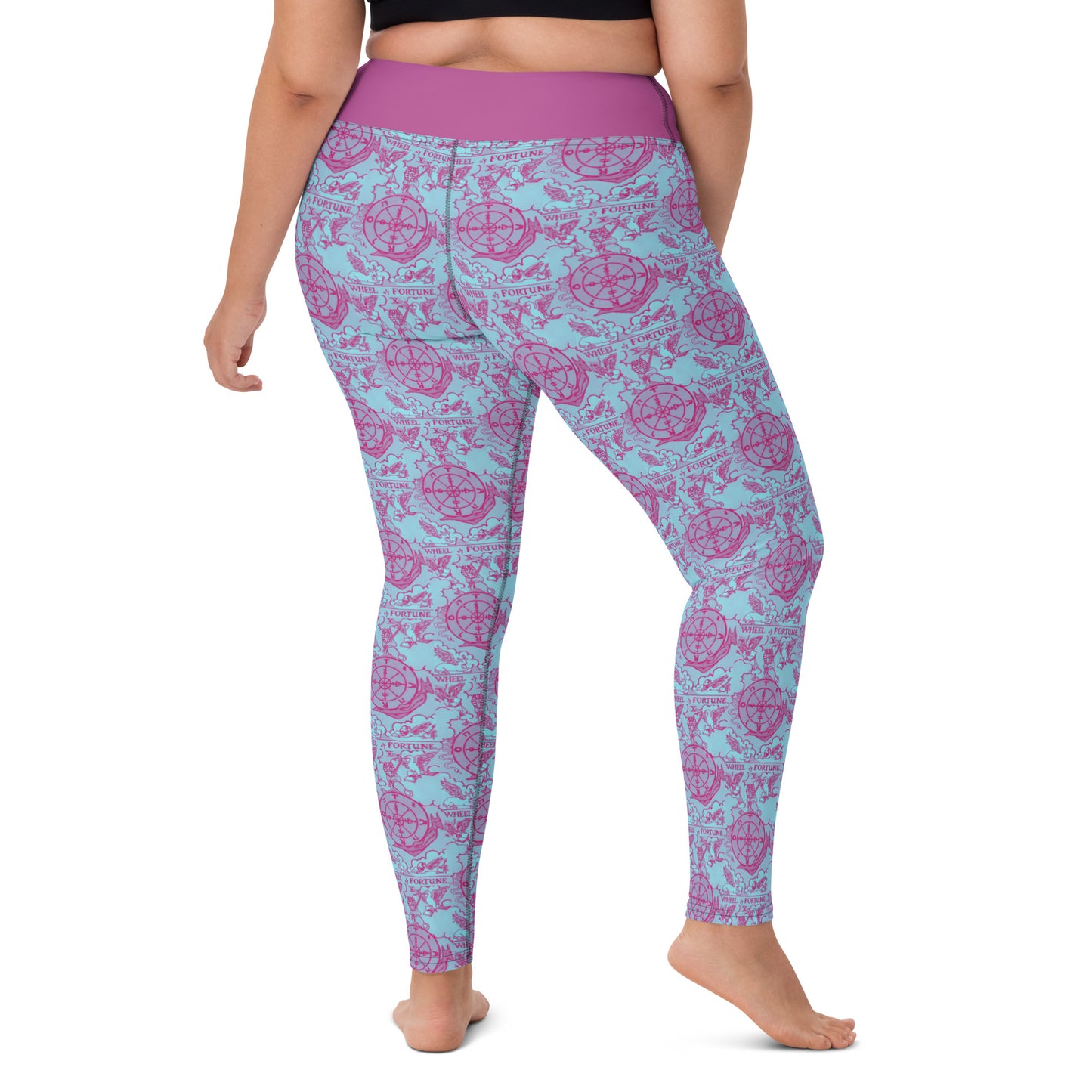 Wheel of Fortune Tarot Card Yoga Leggings