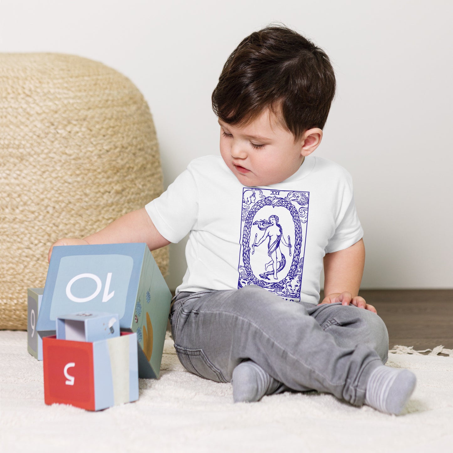 The World Tarot Card Tee for Babies