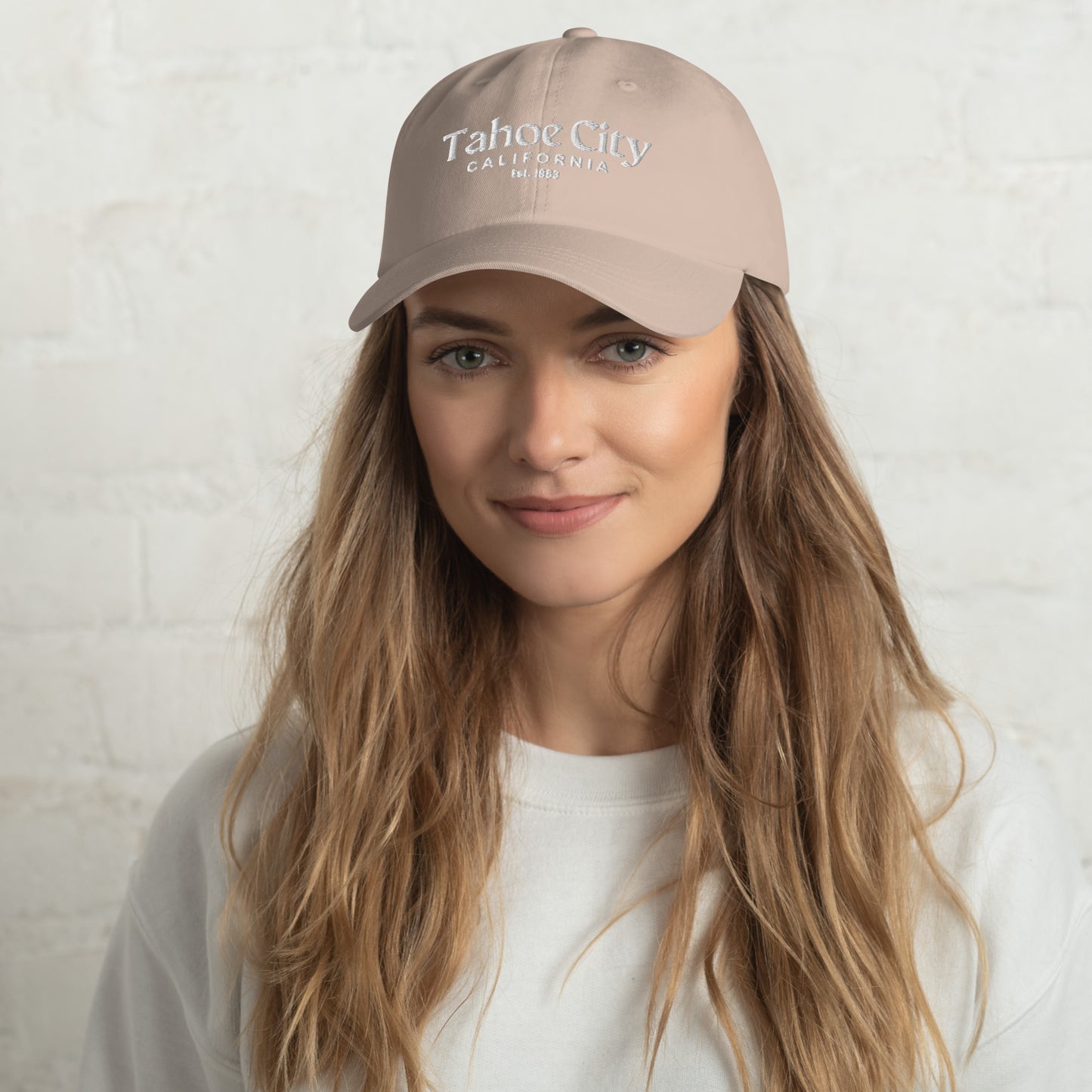 Beige Tahoe City Dad Hat