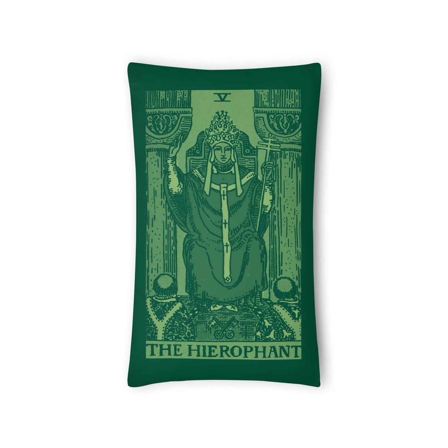 Hierophant Tarot Card Throw Pillow