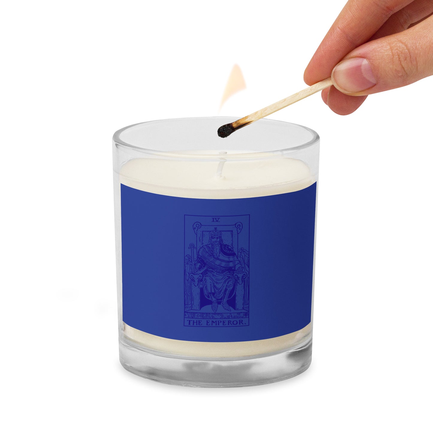 The Emperor Tarot Card Scentless Soy Candle