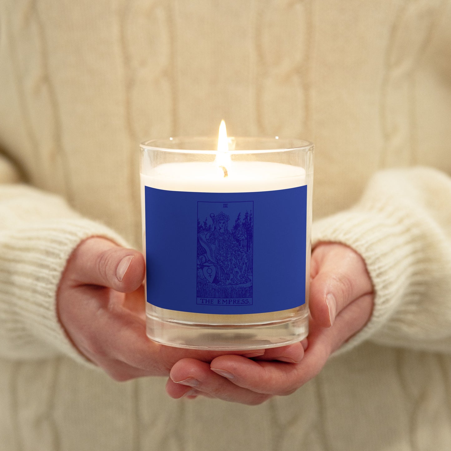 The Empress Card Scentless Soy Candle