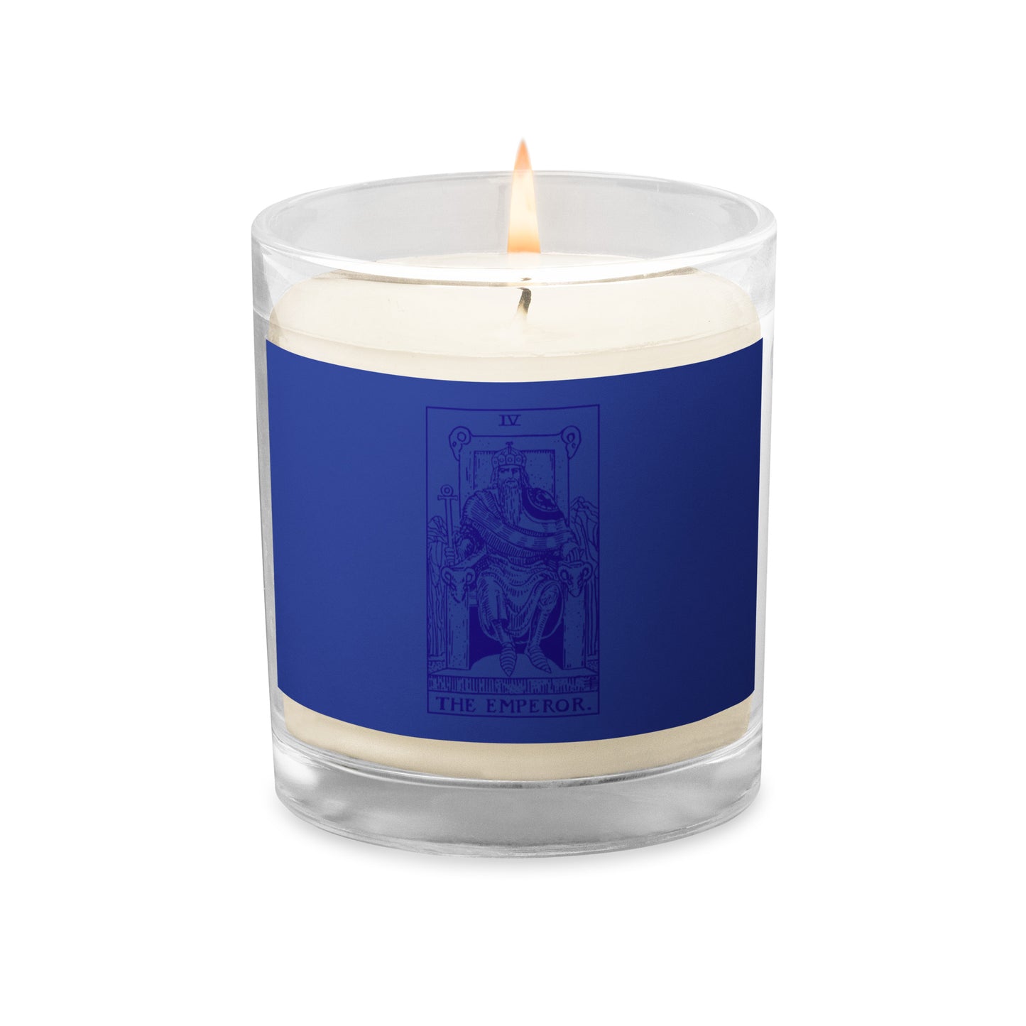 The Emperor Tarot Card Scentless Soy Candle
