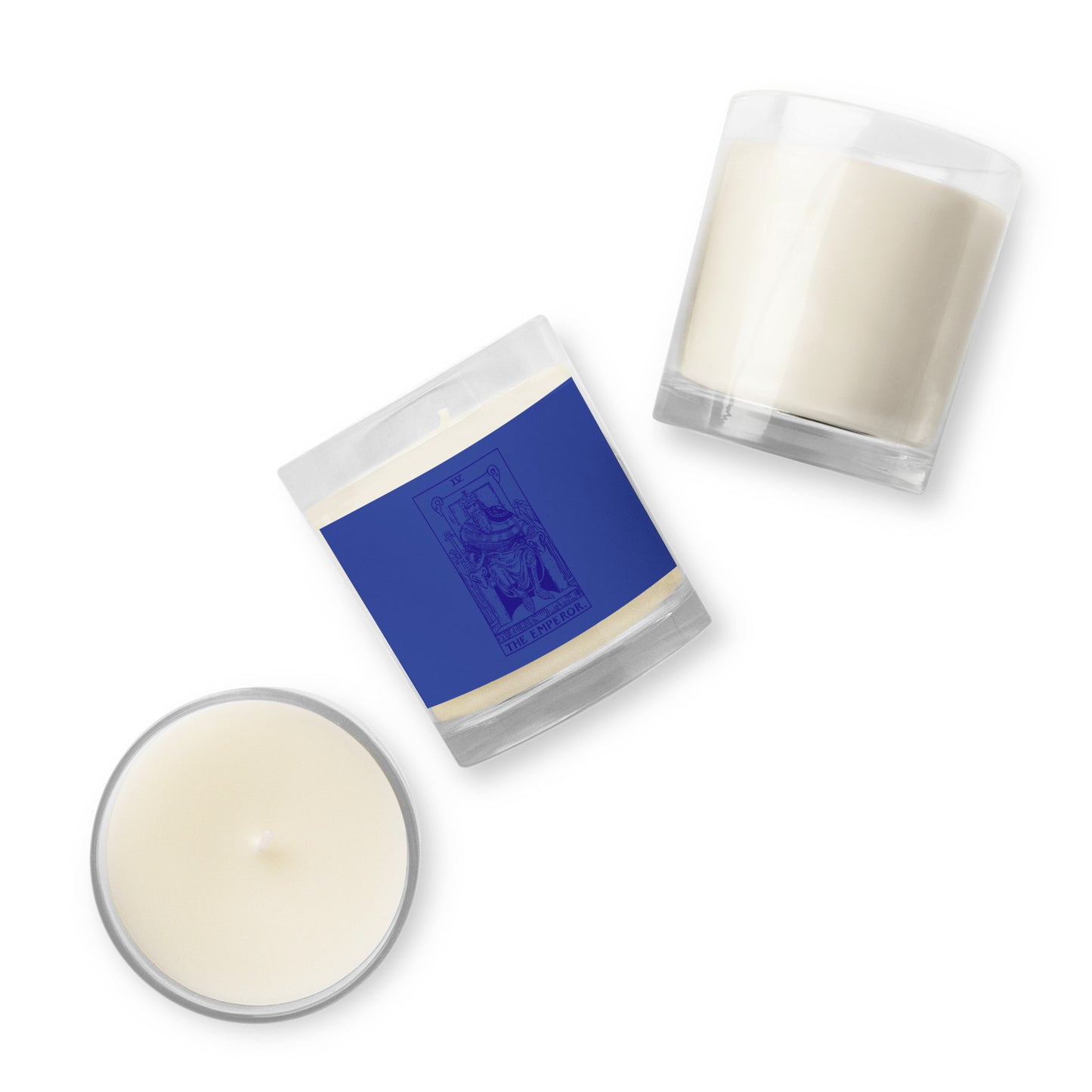 The Emperor Tarot Card Scentless Soy Candle