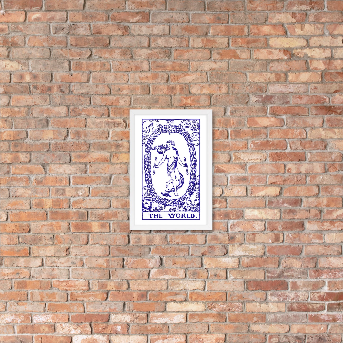 The World Tarot Card, Framed