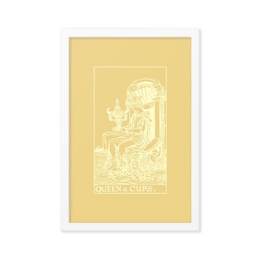 Queen of Cups Tarot Card, Framed