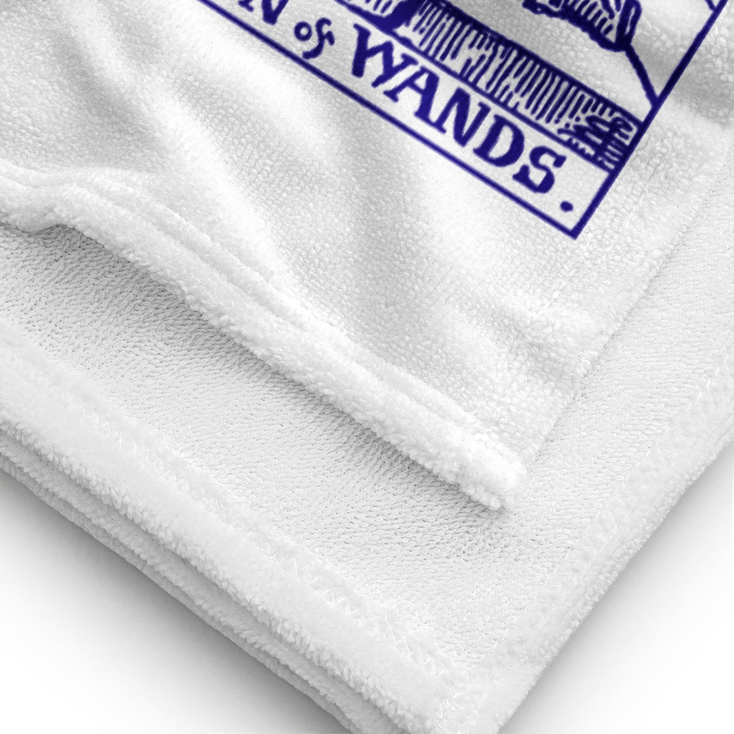 Queens Suits Tarot Cards Beach Towel - Indigo