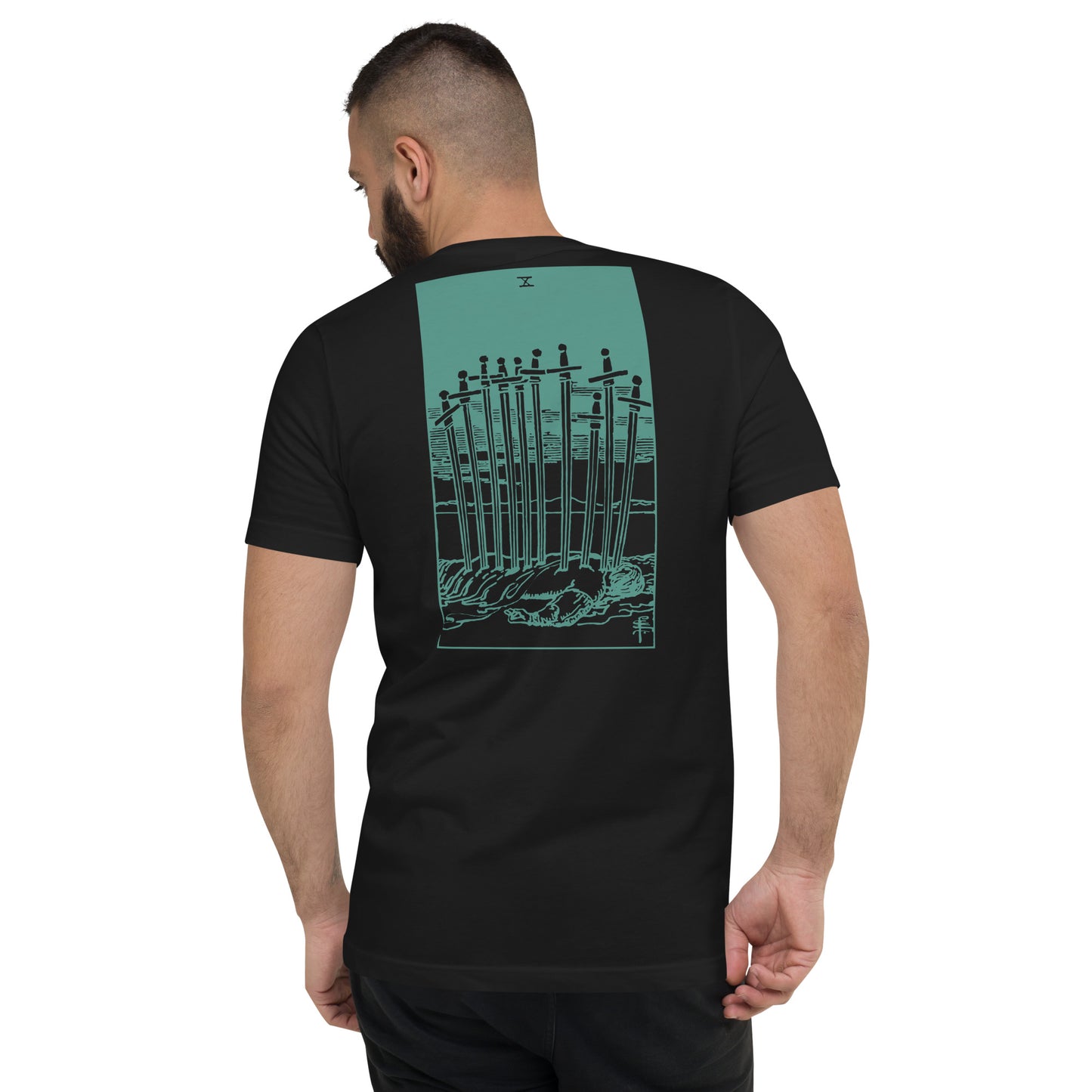 Ten of Swords Tarot Card V-Neck Tee