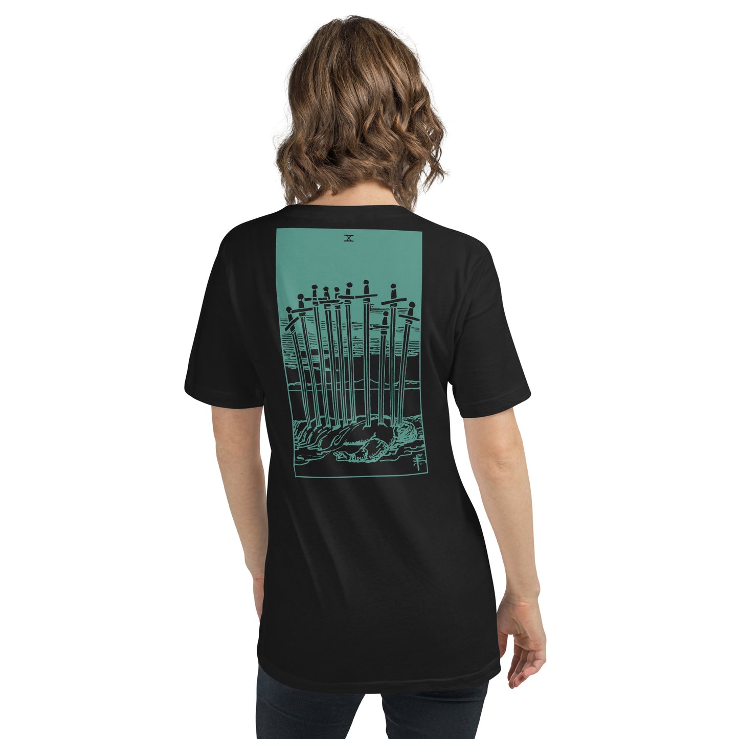 Ten of Swords Tarot Card V-Neck Tee