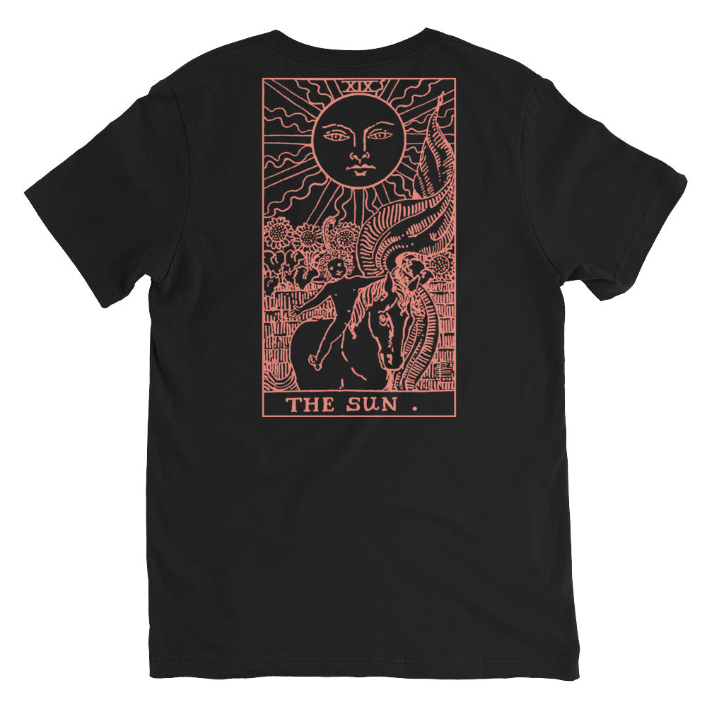 The Sun Tarot Card V-neck Tee