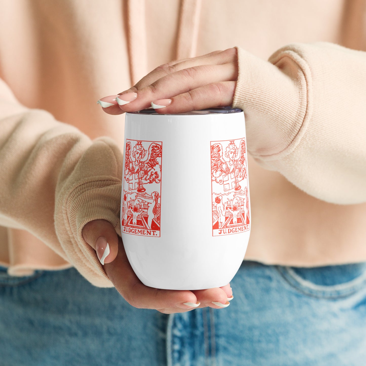 The Judgement Tarot Card 12 oz Insulated Tumbler