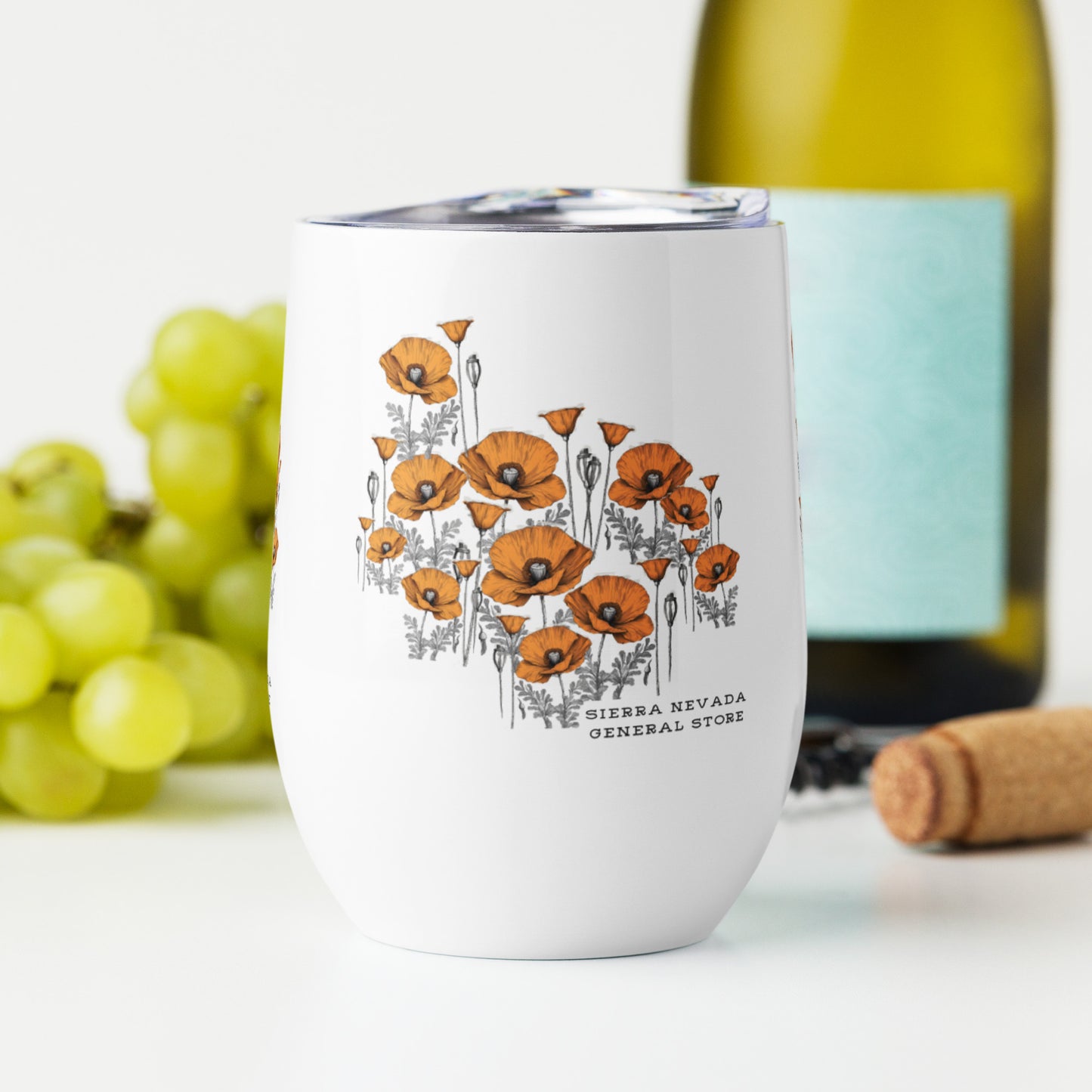 California Poppies 12 oz Insulated Tumbler #2